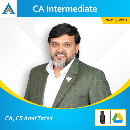 Picture of CA Inter - Paper-5: Auditing and Ethics By CA CS Amit Tated  (New Syllabus)